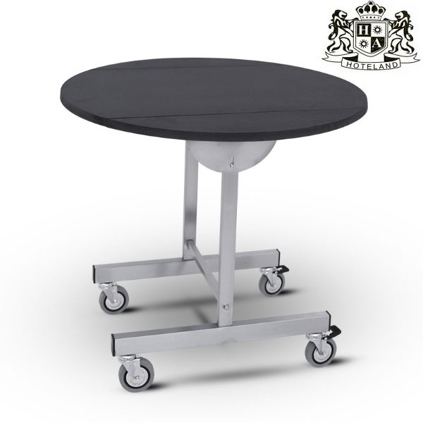 MC-110480N Πτυσσόμενo Room Service Tραπεζι ροτoντα Q 0,80 με 2 φρενα (Διαθετει υποδοχη για θερμοθαλαμο) - Image 2