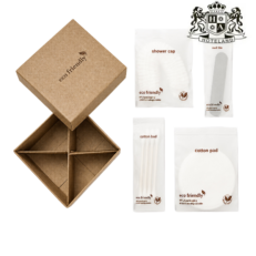 ECO FRIENDLY Full Amenities Box-OΛΟΚΛΗΡΩΜΕΝΟ ΚΟΥΤΙ AMENITIES (4 ειδη με 10 τεμαχια) (50 Κασετινες)