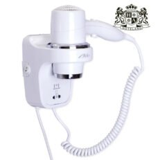 ALDA VISION WHITE 1800 - Σεσουάρ μπάνιου επιτοιχιο με βαση & ενσωματομενη πριζα ξυρισματος 200/900/1800W