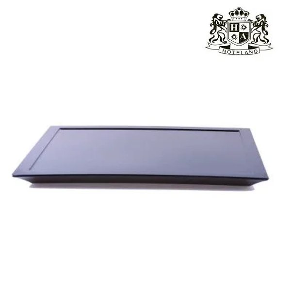 HOTELAND LARGE TRAY BLACK – Δίσκος καλωσορίσματος απο ισχυρο food melamine ABS με διαστάσεις (36,00 x 31,00 x 3,00cm)
