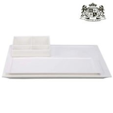 Alternative view of HOTELAND LARGE TRAY WHITE - Δίσκος καλωσορίσματος απο ισχυρο food melamine ABS με διαστάσεις (36,00 x 31,00 x 3,00cm)