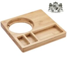 ALDA ΕMBERTON TONGWELL bamboo TRAY - Δίσκος καλωσορίσματος NATURAL με διαστάσεις (26,00 x 26,00 x 3,000cm)