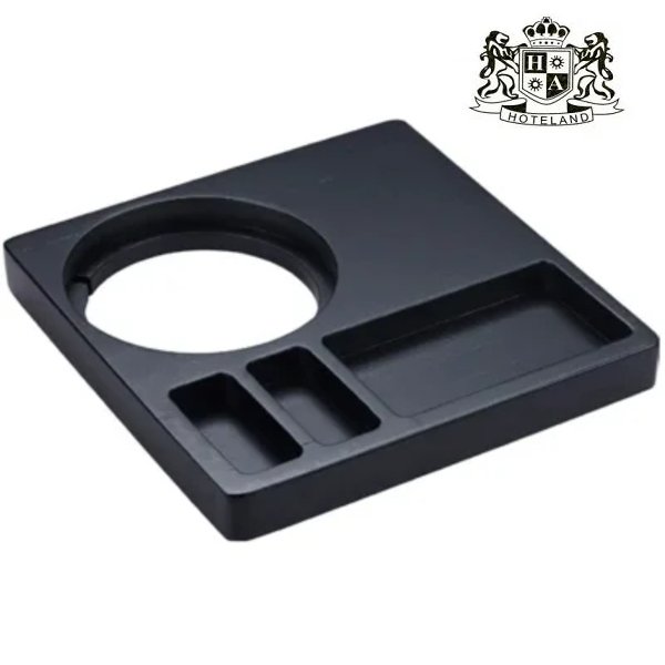 ALDA ΕMBERTON TONGWELL bamboo TRAY - Δίσκος καλωσορίσματος BLACK με διαστάσεις (26,00 x 26,00 x 3,00cm)