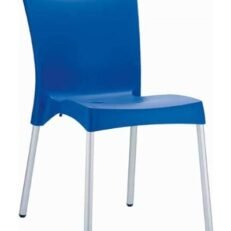 JULIETTE blue - Καρεκλα απο 80% polypropilene & 20% fiber glass με ποδια αλουμινιου (MADE IN ITALY)