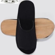 LEAF PALM delux open black χειροποίητες διπλού πάτου από φοινικόδεντρο & 100% οργανικο βαμβακερο καμβα