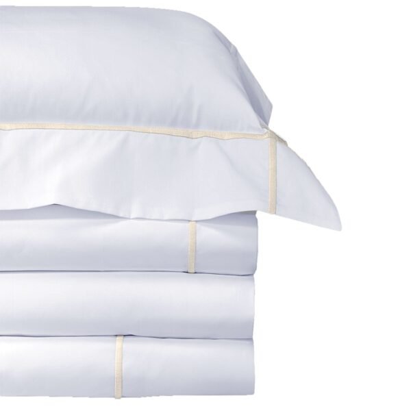 COZY ivory - plain cottonsateen λειο με Χρωματιστo Πλακε 100% βαμβακοσατεν TC-330 (Αντιμικροβιακο)