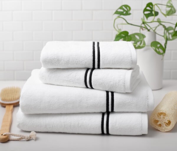 VOGUE BLACK bamboo 70 – Πετσέτες ΔΙΚΛΩΝΕΣ ΒΙΟΡΓΑΝΙΚΕΣ (32/s2) ΥΠΕΡ-Λευκές 700gsm (3 διαστασεις ΧΕΡΙΩΝ-ΠΡΟΣΩΠΟΥ-ΜΠΑΝΙΟΥ )