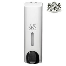 MY SPA dispenser WHITE 350ml χειροκινητο για SHAMPOO & SHOWER GEL (2 IN 1) σε συσκευασια SOFT FLASK REFILL