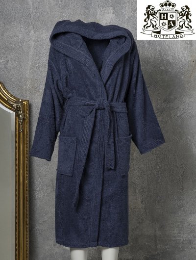 MILANO Μπουρνουζι Πετσετε ΝΑVY BLUE Με Κουκουλα 480gsm (5 μεγεθη)