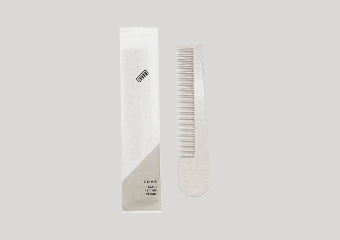 COMB bio 0% zero waste-Xτενα bio οικολογικη κατασκευασμενη απο αχυρο (15,5cm) σε ΑΔΙΑΒΡΟΧΗ οικολογικη συσκευασια (1.000 Τεμ/Κιβ) - Image 2