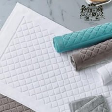 ECO FRIENDLY DIAMOND δίκλωνα πατάκια 1.000gsm – Διάσταση 50x70 με νήματα 32/s ΛΕΥΚΟ