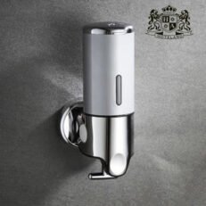 ΑLDA DISPENSER SILVER matte επιτοιχιο 500ml χειροκινητο για OΛΑ ΤΑ ΥΓΡΑ ΚΑΛΛΥΝΤΙΚΑ