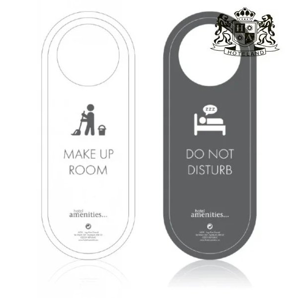 ECO - Καρτελάκια Πόρτας Αδιαβροχα Xαρτι/Πλαστικο 100% Ανακυκλωσιμο Διπλής Όψεως!