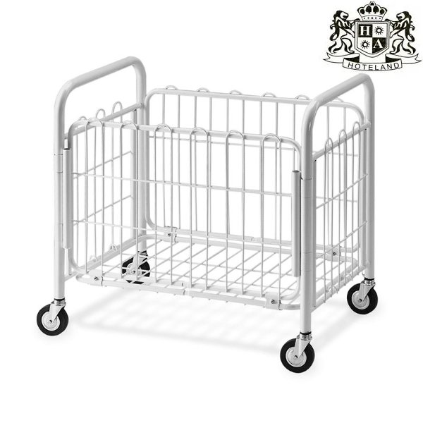 LAUNDRY MC-1505 Πτυσομενο Μεταλλικο Χαλυβδινο Τρόλεϊ μεταφοράς Λινων Ανοξείδωτο,ΜΕ ΕΠΙΚΑΛΥΨΗ ΠΛΑΣΤΙΚΗ ΓΙΑ ΝΑ ΜΗΝ ΣΚΟΥΡΙΑΖΕΙ Διαθετει περιστρεφομενους τροχους 9,5cm Διαστασεις (0,52 x 0,80 x 0,77m)