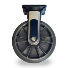 Alternative view of HOUSEKEEPING CART HC341N - Τρόλεϊ καμαριέρας χρώματος μαύρο - Ανοιχτό μπροστά (1,56x0,58x1,23m)