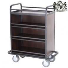 MINI BAR CART HC311D/B-Τρόλεϊ πληρωσης mini bars μεταλλικο βαρεου τυπου με περιμετρικη μπαρα συγκρουσης (1,00×0,54×1,21m)