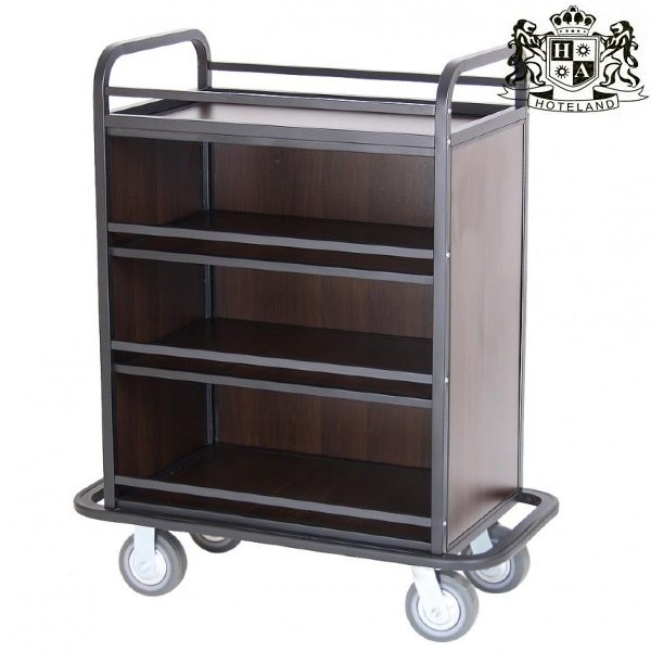 MINI BAR CART HC311D/B-Τρόλεϊ πληρωσης mini bars μεταλλικο βαρεου τυπου με περιμετρικη μπαρα συγκρουσης (1,00×0,54×1,21m)