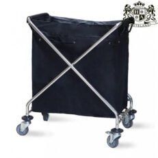 LAUNDRY CART - Πτυσομενο Λινων βαρεου τυπου 250L με μαυρο σακο (0,81 x 0,48 x 1,20m)