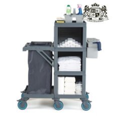 HOUSEKEEPING CART 400 - Τρόλεϊ καμαριέρας Γκρι Σταθερο βαρέου τύπου ανοιχτο μπροστα (0,54x1,04x1,35m)