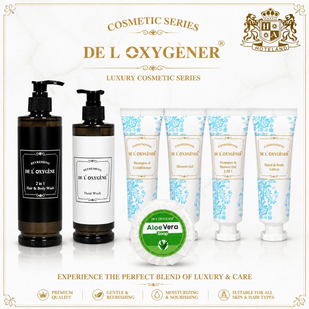 DE L OXYGENE/ALOE VERA MIXT (2 in 1) Σαμπουαν & Αφρολουτρο μαζι 2in1 εμπλουτισμενο με ΠΡΑΣΙΝΗ PROVITAMIN B5 & ALOE VERA σε μπουκάλι ΕΠΑΝΑΓΕΜΙΖΟΜΕΝΟ 400ml με αντλία (12 Mπουκαλια/Κιβ) - Image 2