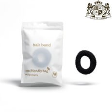 HAIR BAND ΒLACK eco friendly-Λαστιχακι Μαλλιων Μαυρο σε αδιάβροχη γαλακτωδης οικολογική συσκευασία (400 Τεμ/Κιβ)