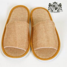 ΠΑΝΤΟΦΛΑ LINEN (open) (UNISEX 30,0cm) με ΔΙΠΛΗ εξωτερικη σολα EVA 5mm + 5mm ενισχυση κουτουπιε - Συσκευασμένες ανά ζεύγος σε ΟΙΚΟΛΟΓΙΚΟ διάφανο σακουλάκι