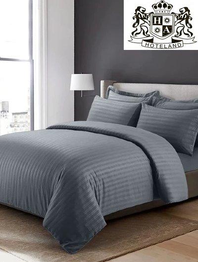 STRIPE DARK GRAY Κουβερλι-Παπλωμα (200gsm) 2 Οψεων 100% Μιcrofiber σε 3 Διαστασεις (Μονο-Διπλο-Yπερδιπλο)