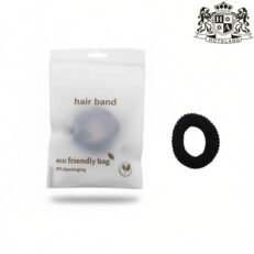HAIR BAND ΒLACK eco friendly-Λαστιχακι Μαλλιων Μαυρο σε αδιάβροχη γαλακτωδης οικολογική συσκευασία (400 Τεμ/Κιβ)