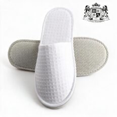 PIQUE White 100% ECO PURE cotton (UNISEX 30,0cm) με Διπλη εξωτερικη σόλα & κουτουπιε- Συσκευασμένες ανά ζεύγος σε ΟΙΚΟΛΟΓΙΚΟ διάφανο σακουλάκι
