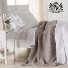 M-PREMIUM MADISON ΑΝΟΙΧΤΟ ΓΚΡΙ Κουβέρτα 100% COTTON Πικέ Πολυτελείας SUPER ΥΠΕΡ-ΔΙΠΛΗ (2,70 x 2,70m)
