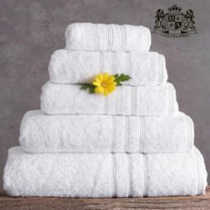 S-ARIA 50-ΠΕΤΣΕΤΕΣ ΛΕΥΚΕΣ JAQUARD 100% COTTON 500gsm ΠΡΟΣΩΠΟΥ (0,50 x 0,90cm)