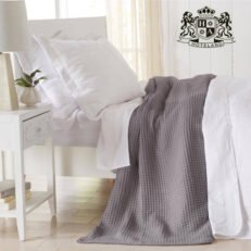 MADISON ΑΝΟΙΧΤΟ ΓΚΡΙ Κουβέρτα 100% COTTON Πικέ Πολυτελείας ΜΟΝΗ (170 x 270)