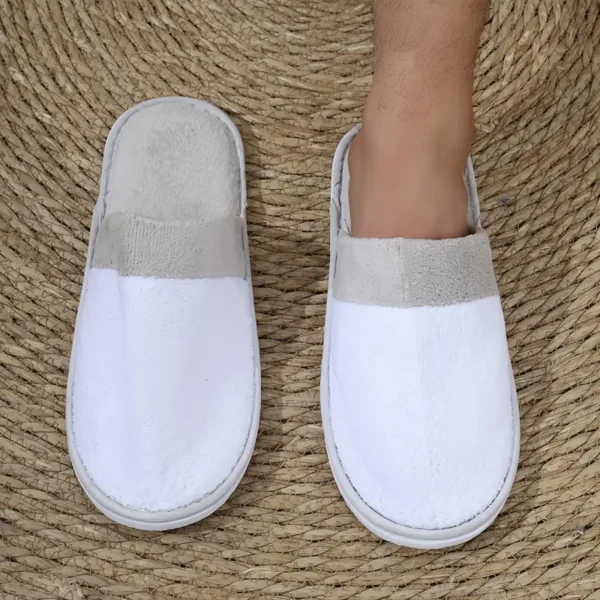 ΒΕΛΟΥΔΟ ΔΙΧΡΩΜΟ-Παντόφλες Με Διπλο Πατο (UNISEX 29,00cm) - Image 2