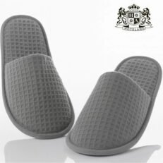 SUMMER PIQUE grey 100% ECO PURE cotton (UNISEX 30,0cm) με ΑΝΤΙΟΛΙΣΘΗΤΙΚΗ ενισχυμένη σόλα & κουτουπιε- Συσκευασμένες ανά ζεύγος σε ΟΙΚΟΛΟΓΙΚΟ διάφανο σακουλάκι