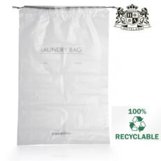 PU LAUNDRY BAG eco friendly-Οικολογικη 100% Αυτοδιασπωμενη Σακουλα απλυτων ΕCO διαθετει κλεισιμο με κορδονια σε σχημα πουγκι (size 40 x 60) (500 Tεμ/Κιβ)