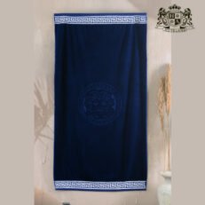 ΗΕΑD 45 BLUE velour-Πετσετες πισινας 450gsm ανεξιτηλες ΒΕΛΟΥΔΙΝΕΣ (Διαστασεις 86 x 160)! (VAT=ANTIUV & ANTIHLORE στους 90′ C)