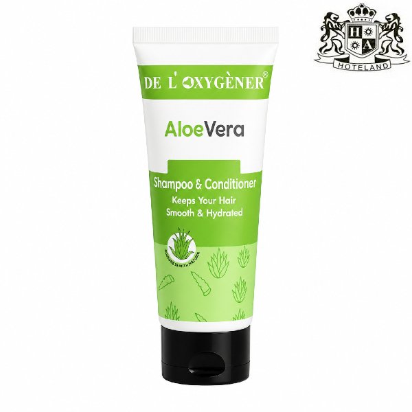 ALOE VERA Shampoo & Conditioner 30ml-Σαμπουαν εμπλουτισμενο με Μαλακτικη Κρεμα Μαλλιων,περιεχει eco friendly φυσικα συστατικα ALOE VERA & VITAMIN E σε σωληναριο 30ml (300 Σωληναρια/Κιβ)