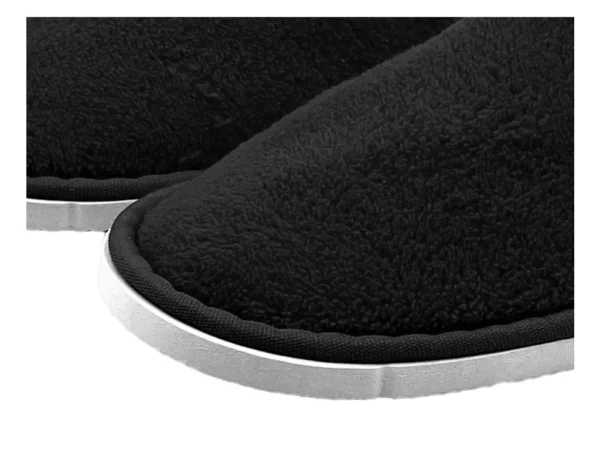 ΠΕΤΣΕΤΕ DELUXE black-Παντόφλες Με Διπλο Πατο (UNISEX 29,00cm) (Διαφανο Οικολογικο Σακουλακι Ανα Ζευγος) - Image 2