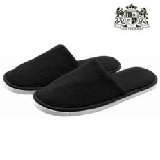 ΠΕΤΣΕΤΕ DELUXE black-Παντόφλες Με Διπλο Πατο (UNISEX 29,00cm) (Διαφανο Οικολογικο Σακουλακι Ανα Ζευγος)