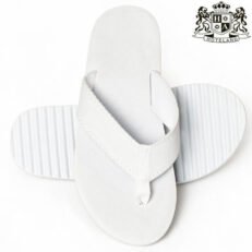 POOL FLIP-FLOP antislip απο PE (UNISEX SIZE 27,50cm) αντιολισθητικη σαγιοναρα χρωμα white (ΠΑΧΟΣ ΣΟΛΑΣ 10mm) (Aνα Ζευγος Με Kαρτελακι Loop-Pin) (115 Zευγη/Κιβ)