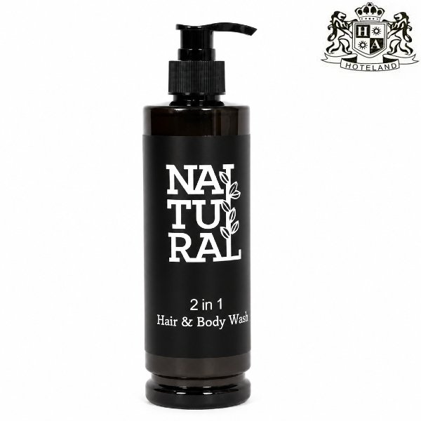 NATURAL ECO mixt Hair & Body Wash 400ml-Σαμπουαν & Αφρολουτρο μαζι (2σε1) σε Dispenser αντλιας 400ml που περιεχει eco friendly φυσικα συστατικα (12 Τεμ/Κιβ)
