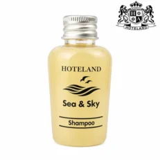 SEA & SKY SHAMPOO/ΣΑΜΠΟΥΑΝ 30ml μπουκαλι με αλουμινενιο καπακι ασφαλειας με άρωμα ΘΑΛΑΣΣΙΑ ΑΥΡΑ (400 τμχ/κιβώτιο)