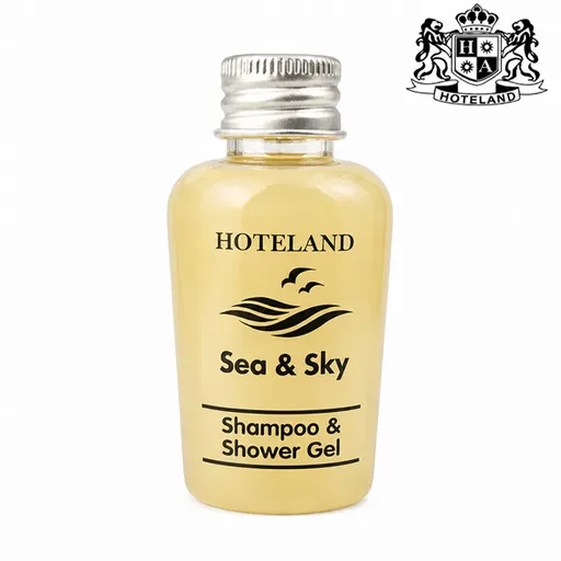 SEA & SKY SHAMPOO & SHOWER GEL/ΣΑΜΠΟΥΑΝ & ΑΦΡΟΛΟΥΤΡΟ ΜΑΖΙ (2ΙΝ1) 30ml μπουκαλι με αλουμινενιο καπακι ασφαλειας με άρωμα ΘΑΛΑΣΣΙΑ ΑΥΡΑ (400 τμχ/κιβώτιο)