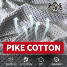 Alternative view of PIQUE Gray 100% ECO PURE cotton (UNISEX 30,0cm) με Διπλη εξωτερικη σόλα & κουτουπιε- Συσκευασμένες ανά ζεύγος σε ΟΙΚΟΛΟΓΙΚΟ διάφανο σακουλάκι (100 Ζευγη/Κιβ)