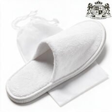 ΠΕΤΣΕΤΕ DELUXE-Παντόφλες Με Διπλο EΞΩΤΕΡΙΚΟ Πατο (UNISEX 29,00cm) (Λευκο Non-Woven Πουγκι Ανα Ζευγος)