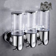 ΑLDA DISPENSER CLEAR ΤΡΙΠΛΟ επιτοιχιο 500ml χειροκινητο για OΛΑ ΤΑ ΥΓΡΑ ΚΑΛΛΥΝΤΙΚΑ