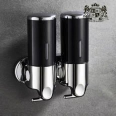 ΑLDA DISPENSER ΒLACK ΔΙΠΛΟ επιτοιχιο 500ml χειροκινητο για OΛΑ ΤΑ ΥΓΡΑ ΚΑΛΛΥΝΤΙΚΑ