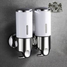 ΑLDA DISPENSER WHITE ΔΙΠΛΟ επιτοιχιο 500ml χειροκινητο για OΛΑ ΤΑ ΥΓΡΑ ΚΑΛΛΥΝΤΙΚΑ