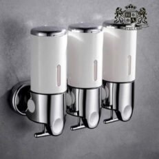 ΑLDA DISPENSER WHITE ΤΡΙΠΛΟ επιτοιχιο 500ml χειροκινητο για OΛΑ ΤΑ ΥΓΡΑ ΚΑΛΛΥΝΤΙΚΑ
