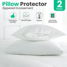 Alternative view of ECONOMY PETSETE – Αδιαβροχα Προστατευτικα Επιστρωματα Μαξιλαριων (60% cot-40% micro) με φερμουαρ (0,52 x 0,72)